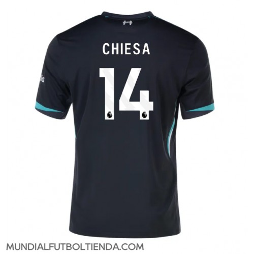 Camiseta Liverpool Federico Chiesa #14 Segunda Equipación Replica 2024-25 mangas cortas